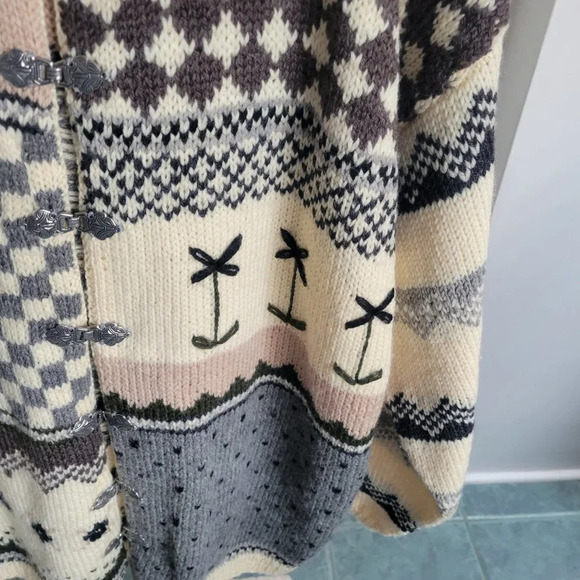 Love Handcrafted One of a Kind Crochet Sweater (Size L/XL) - Picture 10 of 16